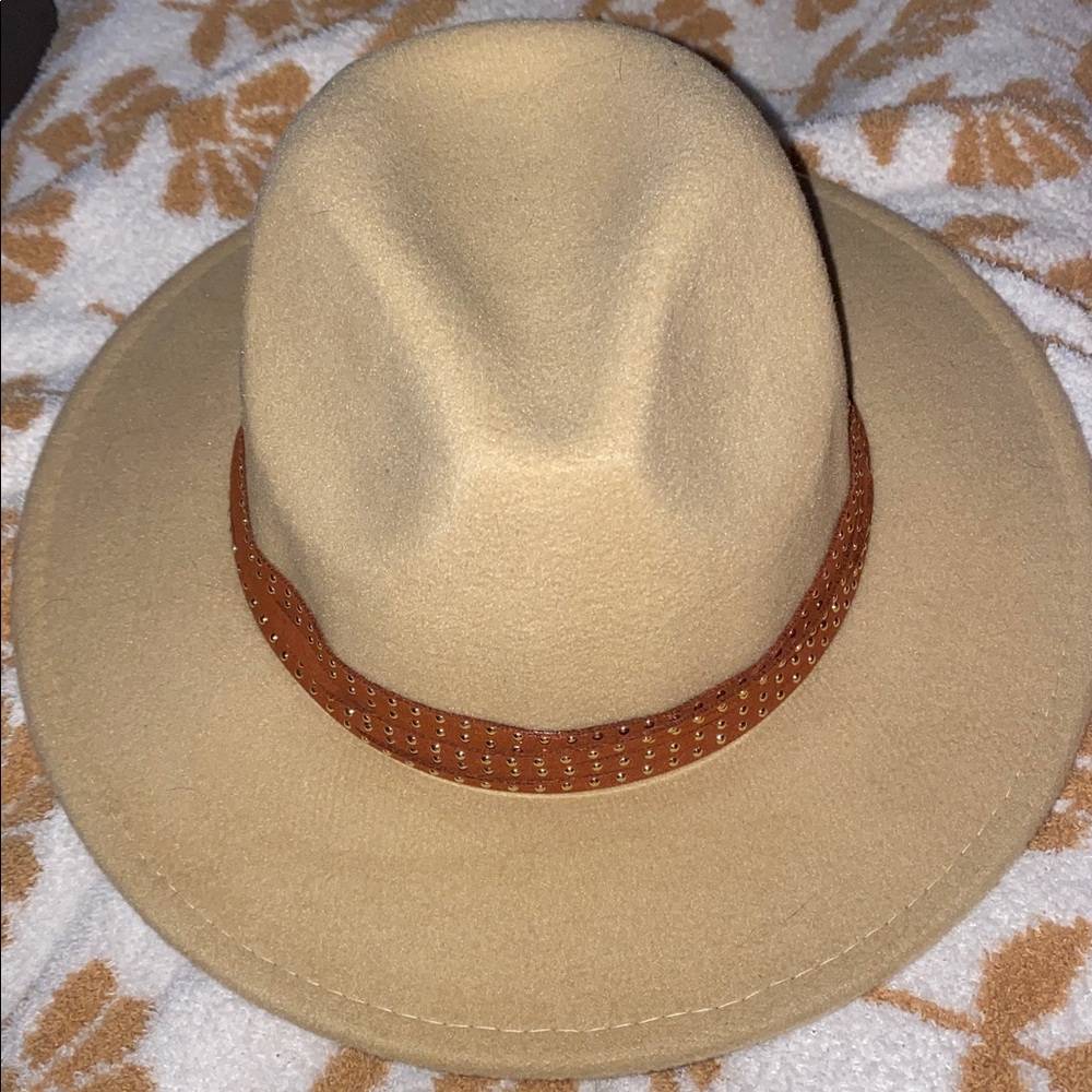 Western Fedora with Studded Brown Band
